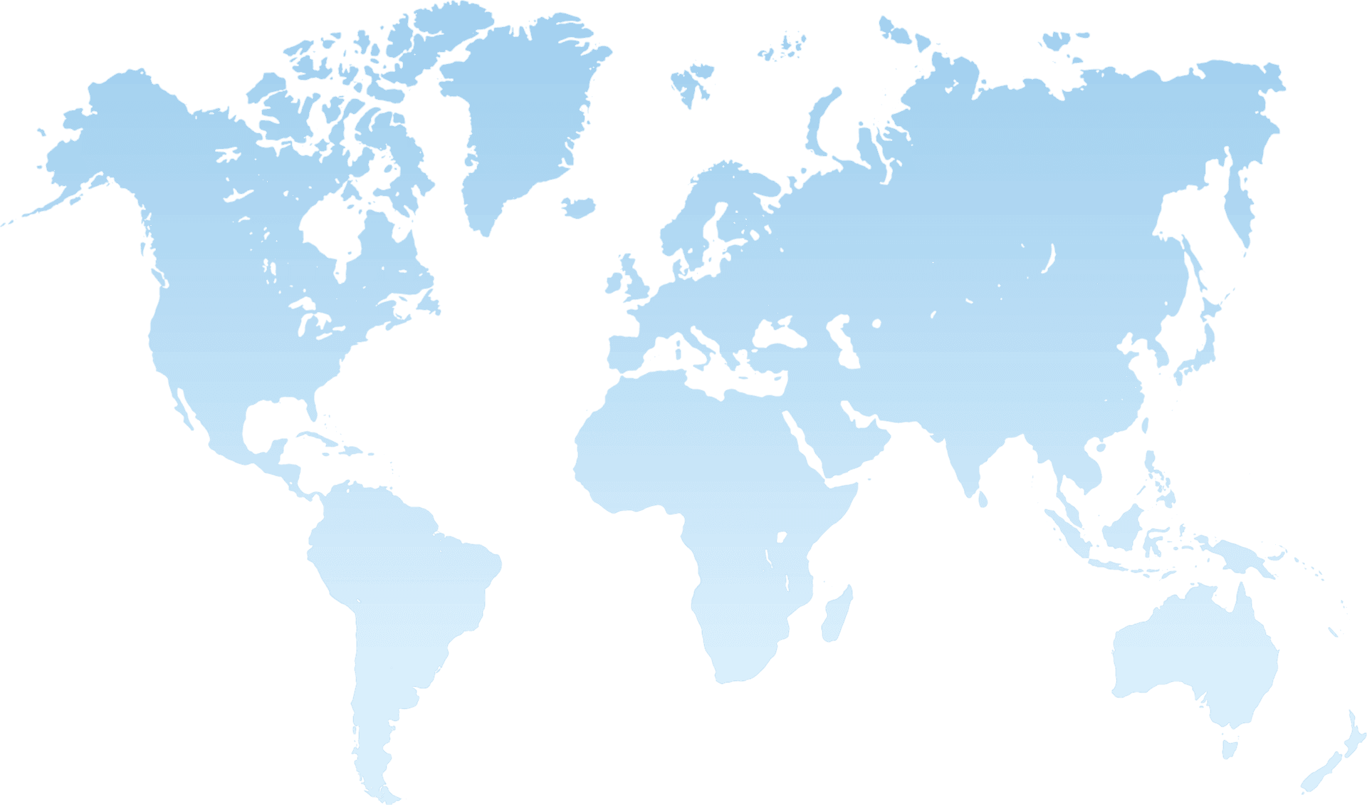 World map showing server locations